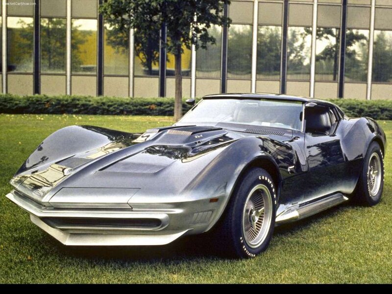 Black and silver Corvette sports car