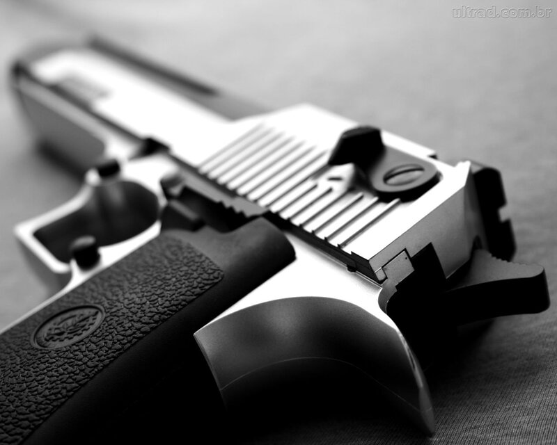 Black and Silver Handgun — Dramatic