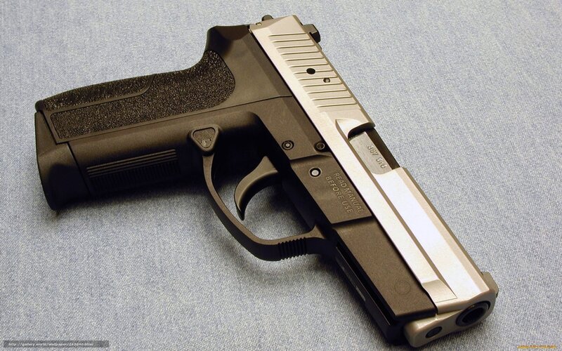 black and silver handgun