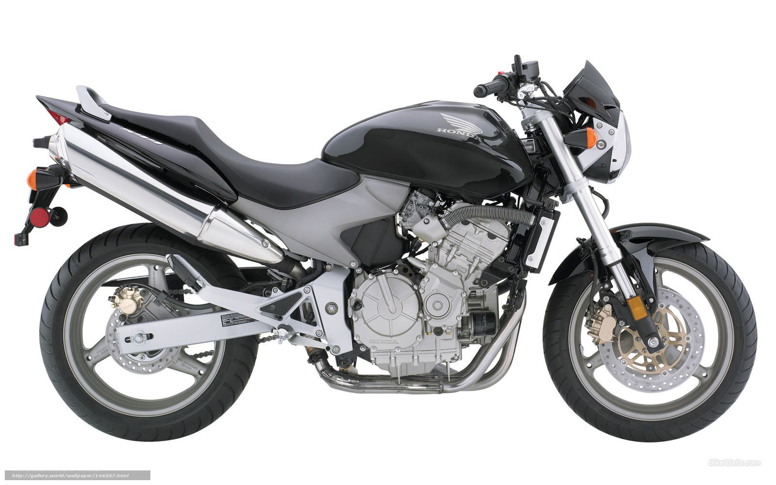 Black and silver Honda motorcycle