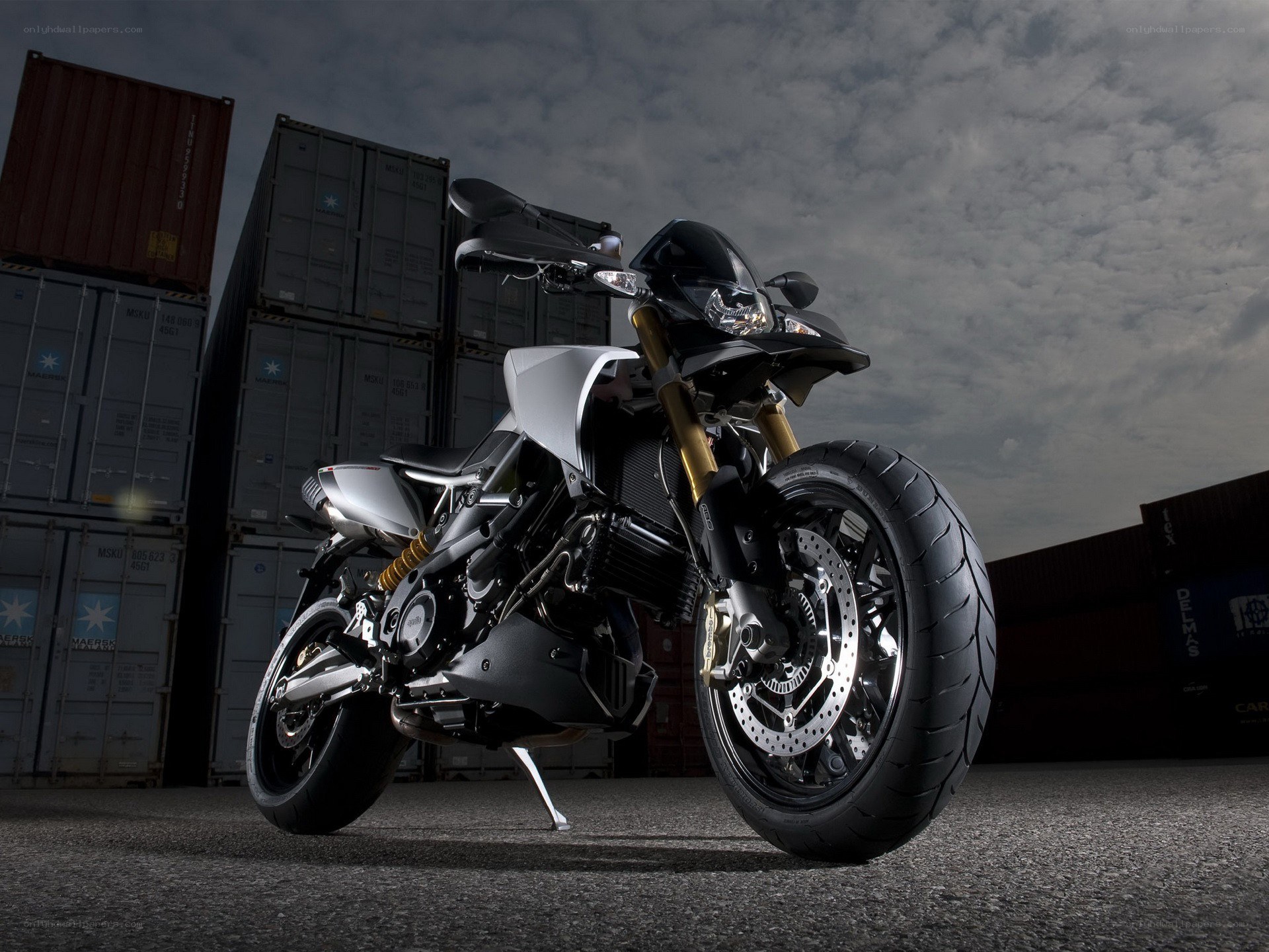 black and silver motorcycle