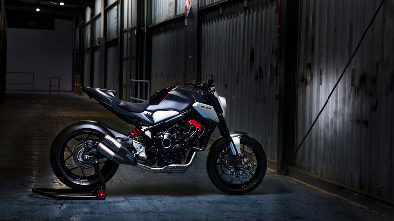 Black and Silver Motorcycle — Dramatic, Night, Photograph