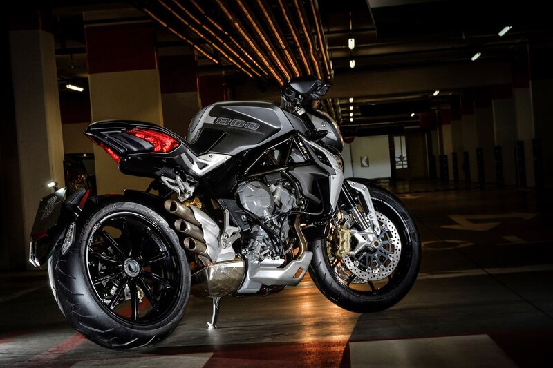 Black and Silver Motorcycle — Dramatic, Night