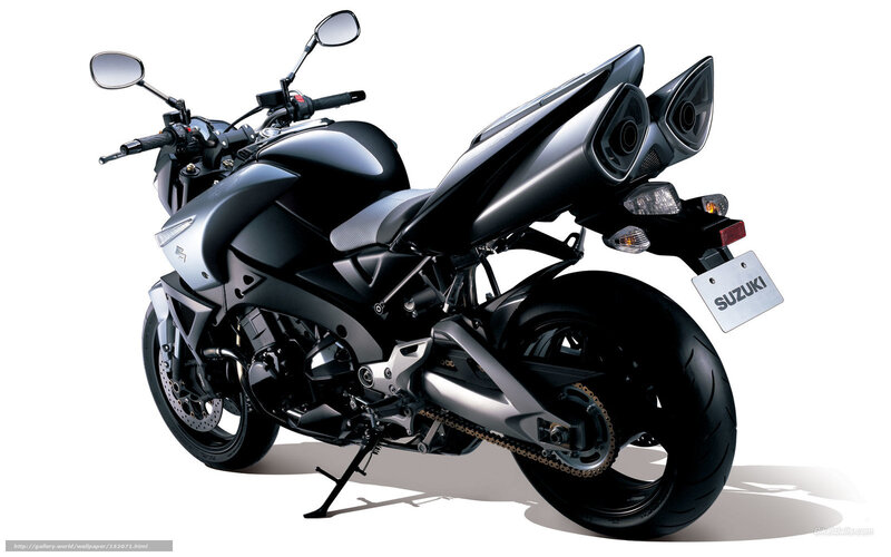 Black and Silver Motorcycle — Neutral, Photograph, Mirror, Exhaust