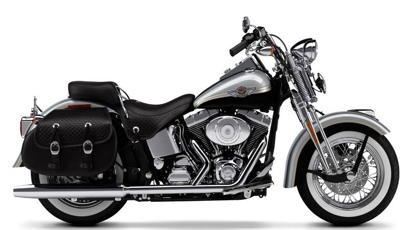 Black and Silver Motorcycle — Neutral, Photograph, Saddlebags, Chrome Engine