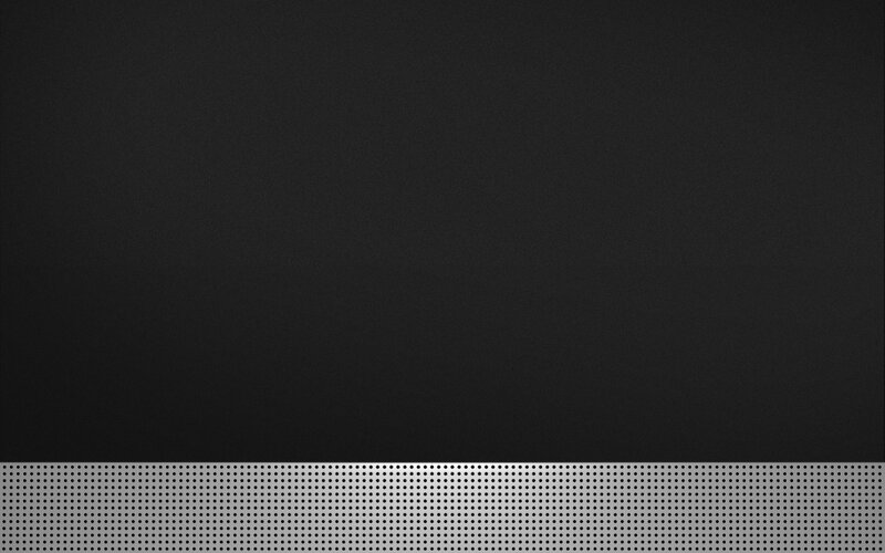 black and silver perforated panel