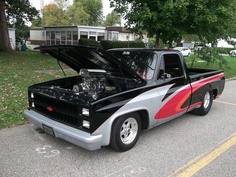 Black and Silver Pickup Truck