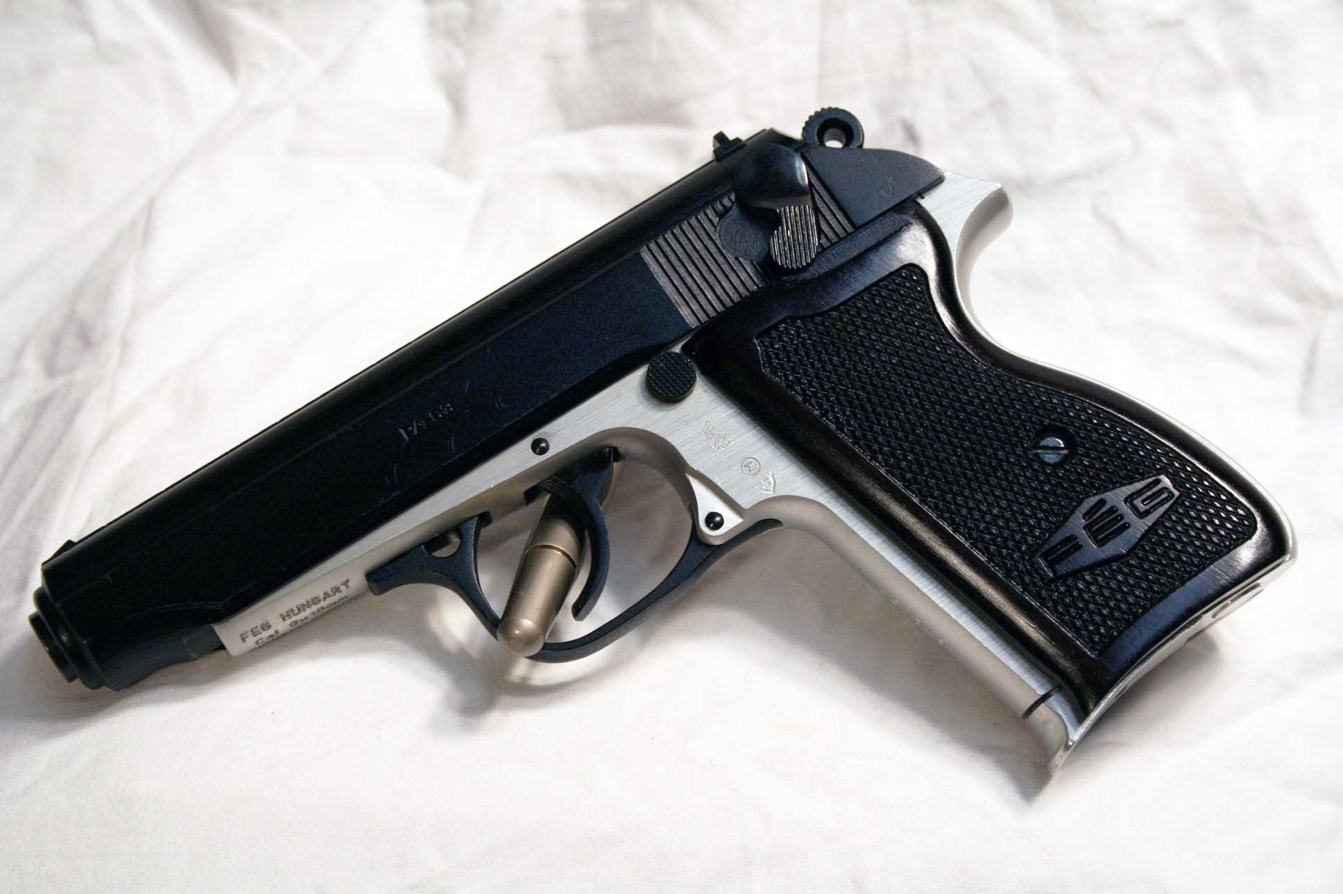 black and silver pistol