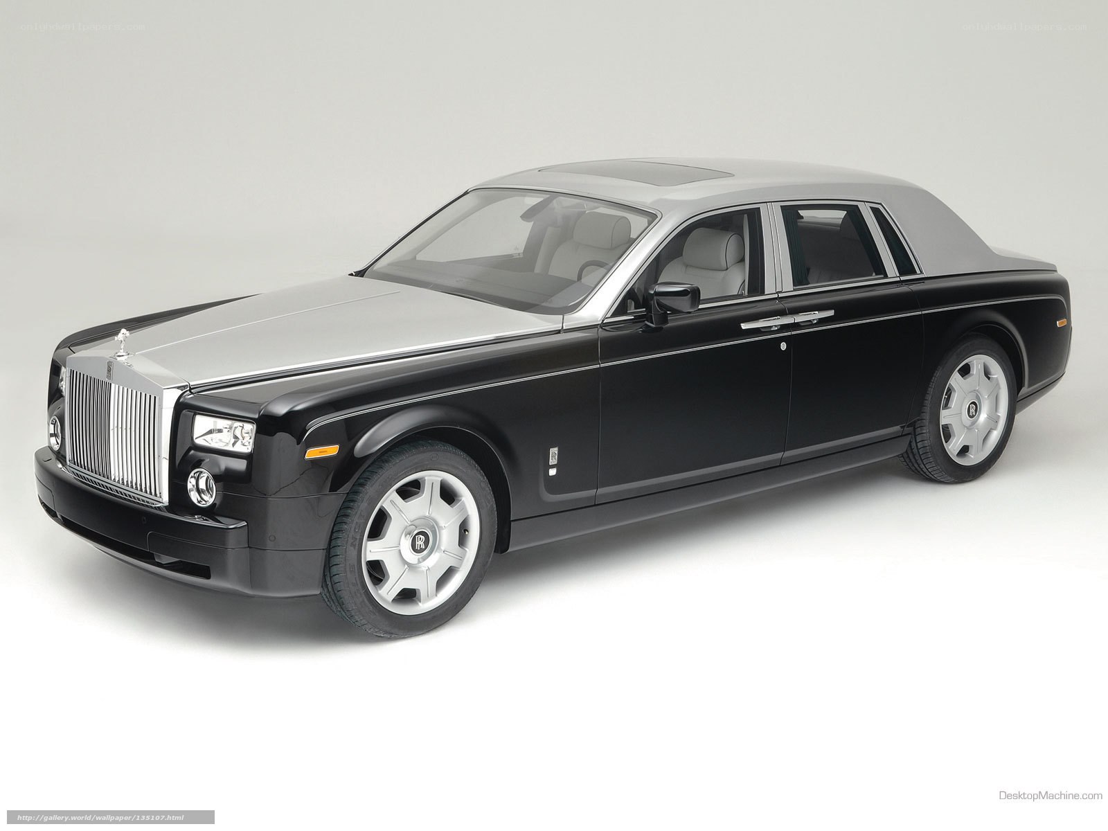 Black and silver Rolls-Royce