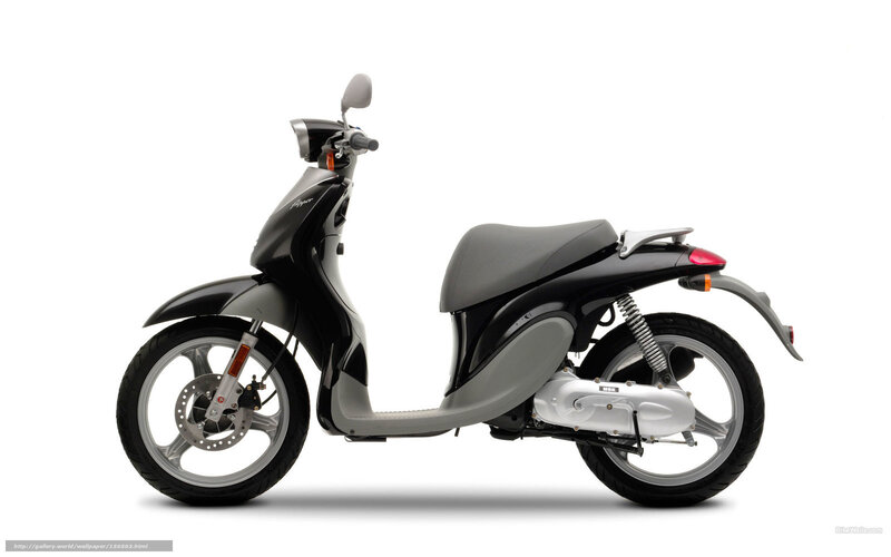 black and silver scooter