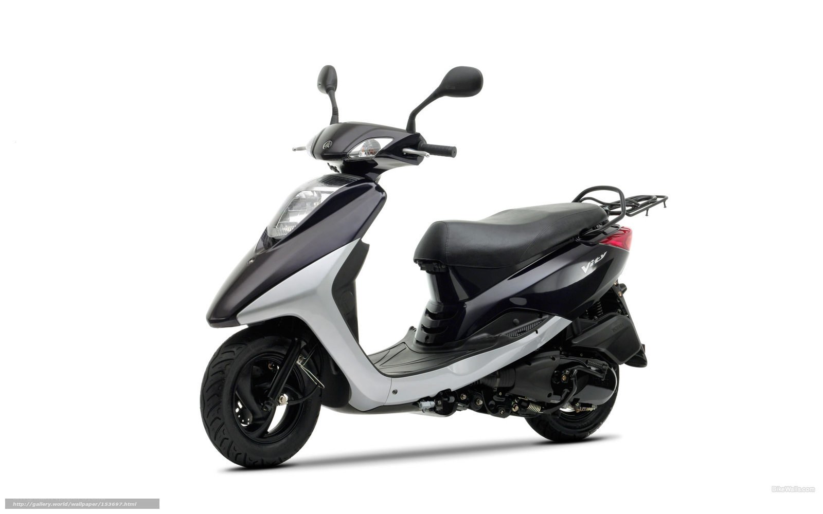 Black and silver scooter