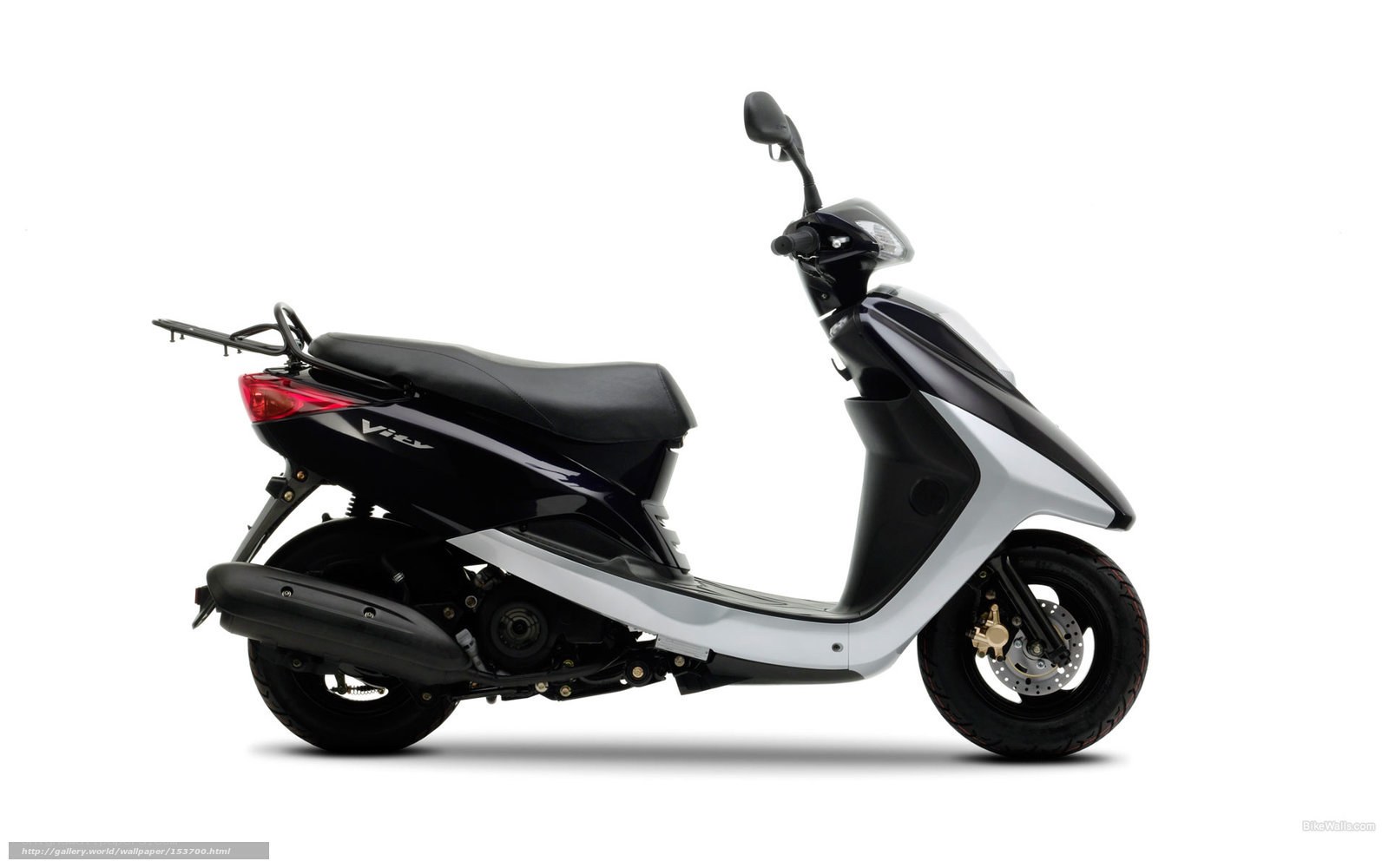 Black and silver scooter