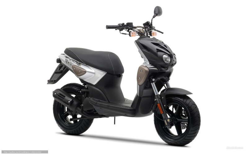 black and silver scooter