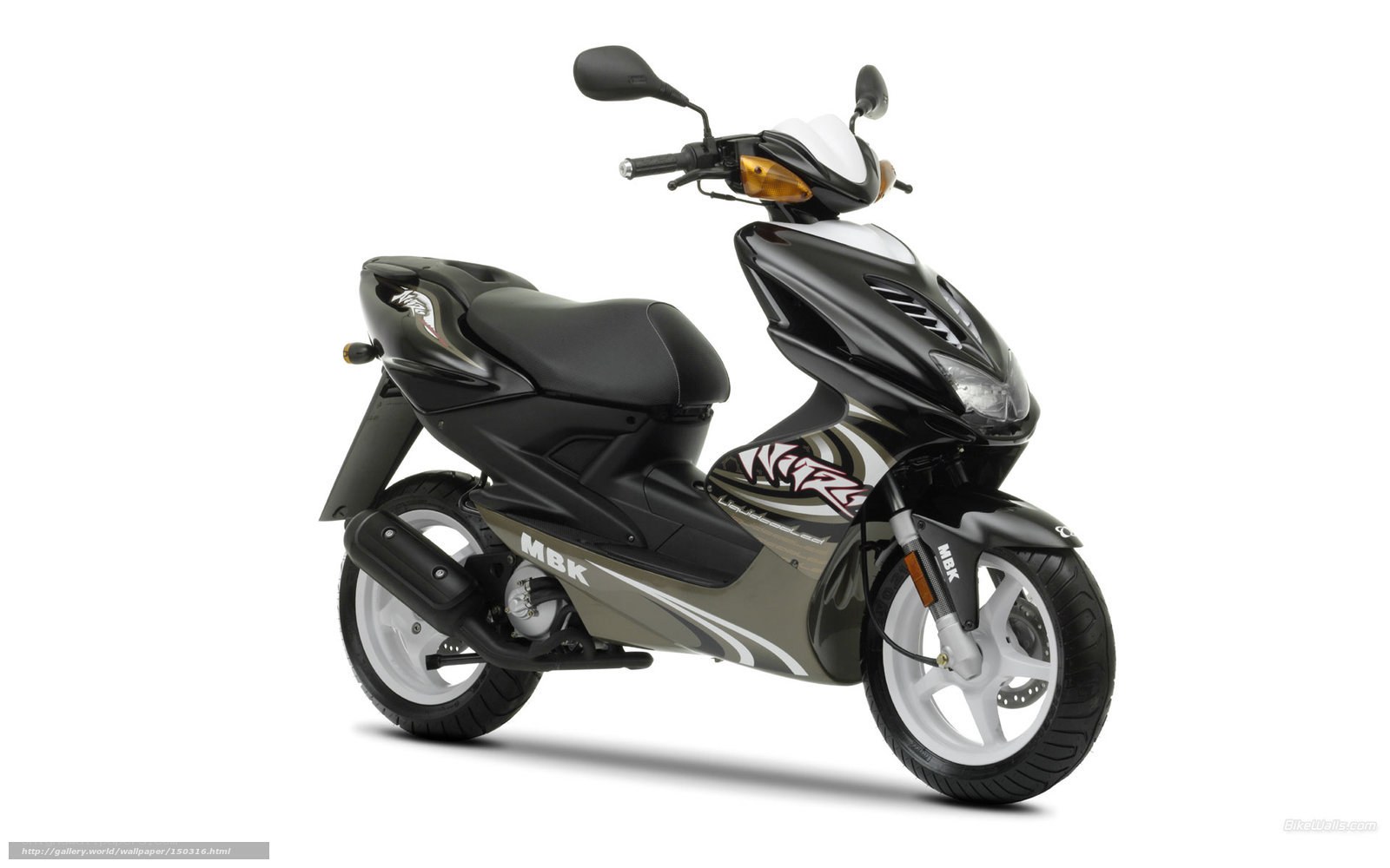 black and silver scooter