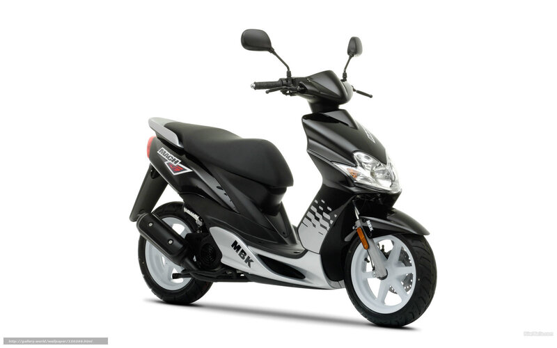 Black and silver scooter