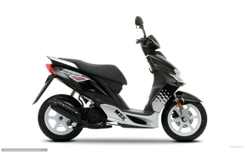 Black and silver scooter