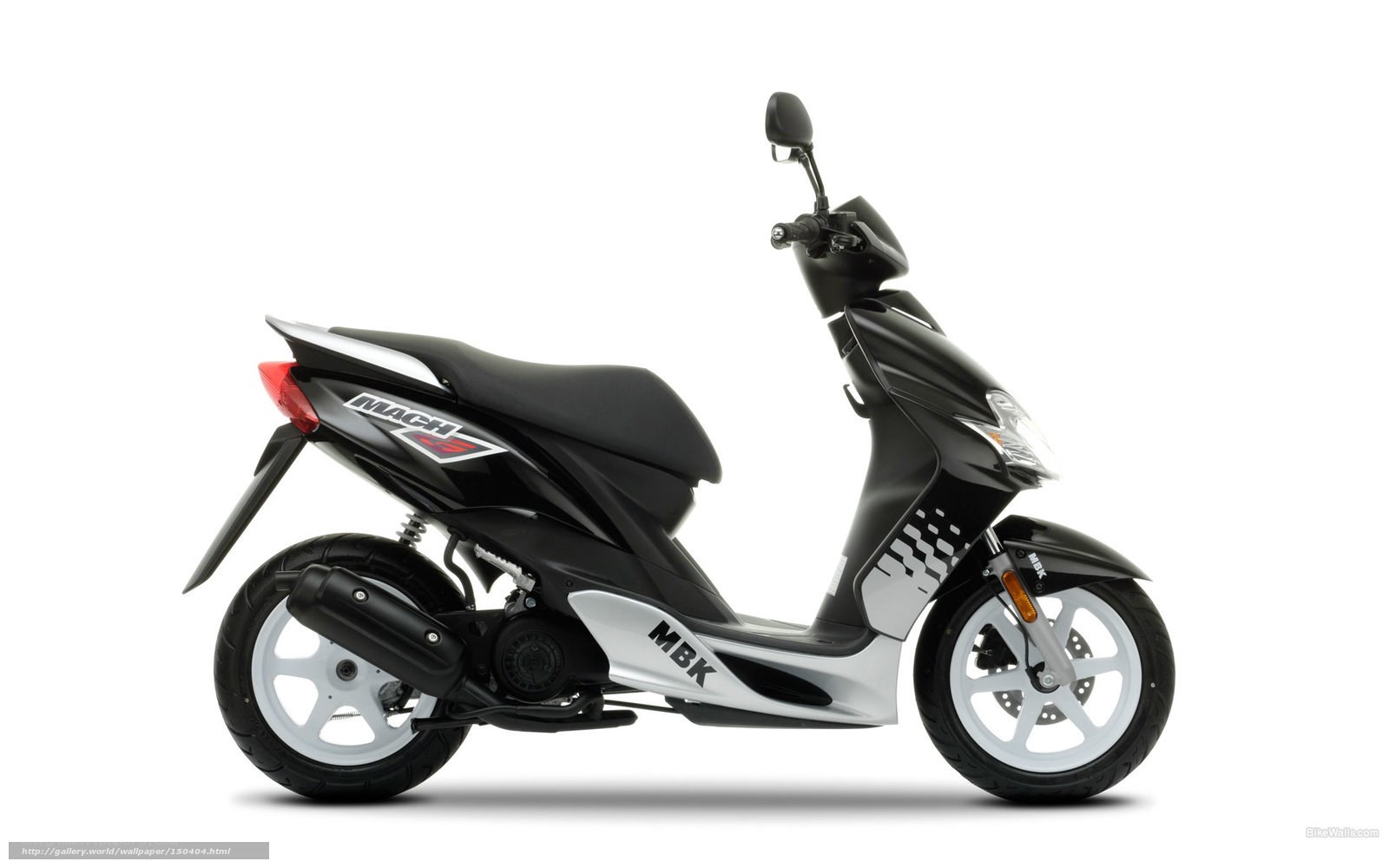 Black and silver scooter