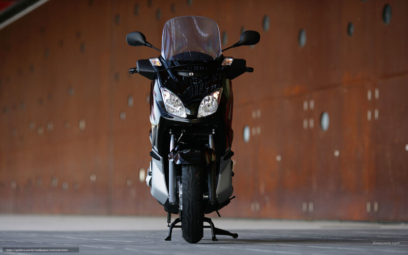 Black and Silver Scooter — Dramatic, Photograph, Windshield