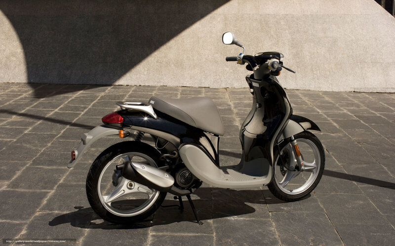 Black and Silver Scooter — Dramatic