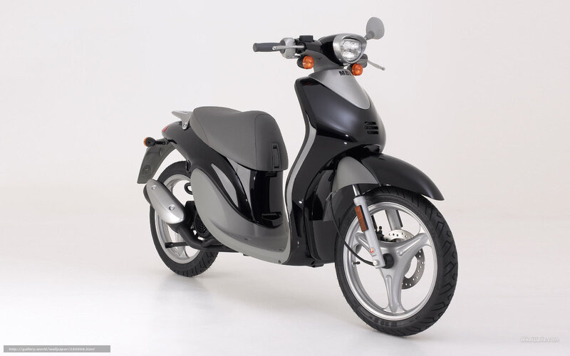 Black and Silver Scooter — Neutral, Photograph, Handlebars, Seat