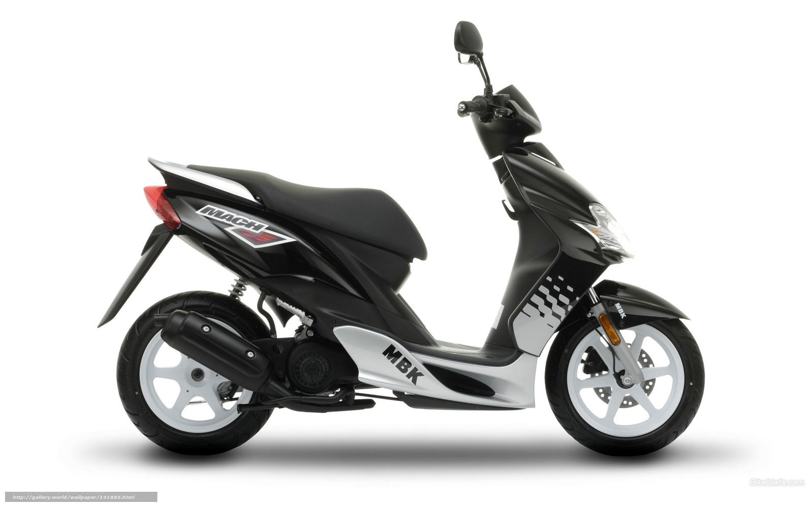 black and silver scooter