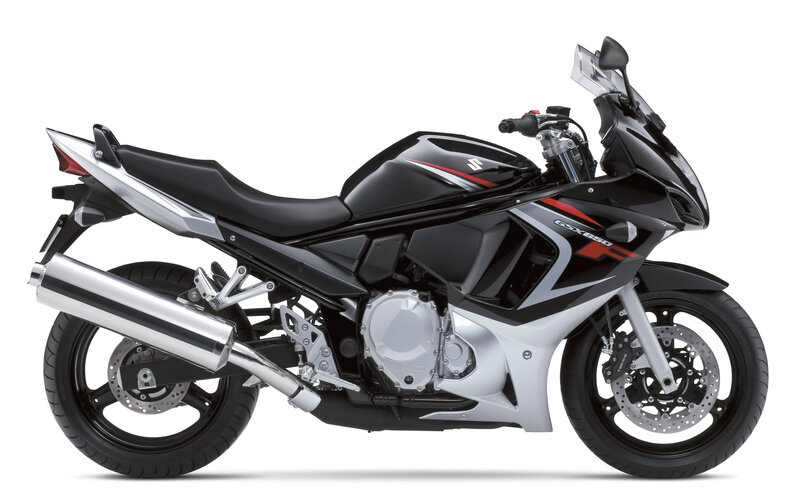 black and silver sport motorcycle