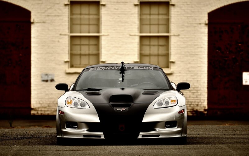 black and silver sports car