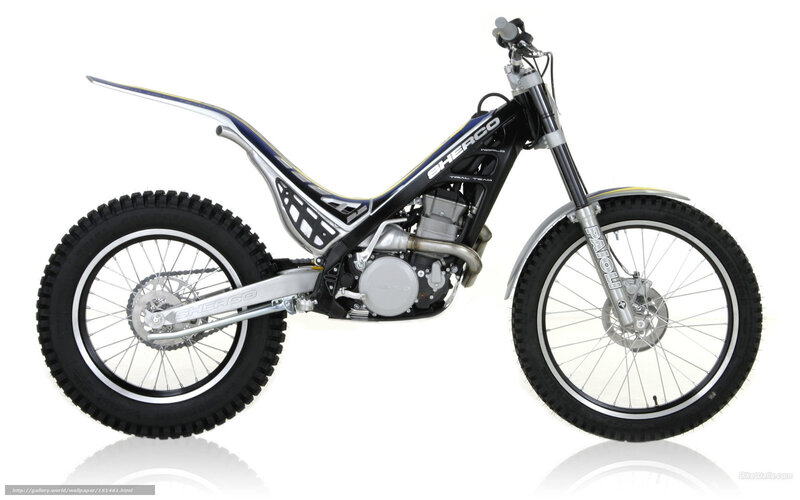 Black and Silver Trial Motorcycle