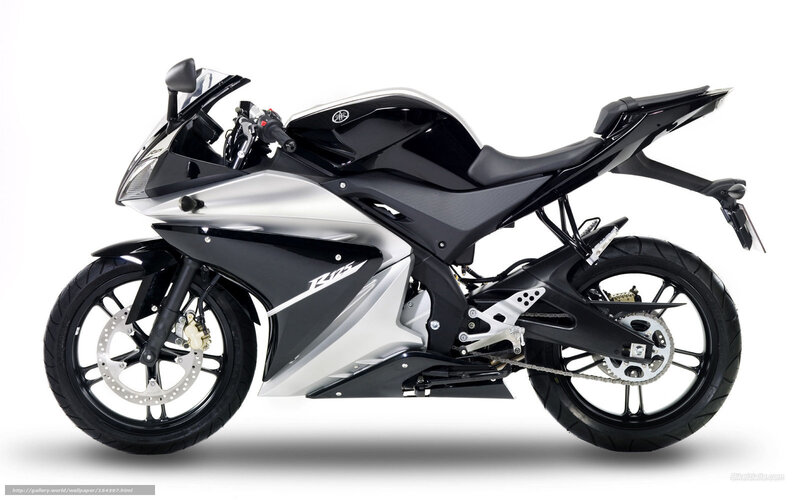 Black and silver Yamaha R15 motorcycle