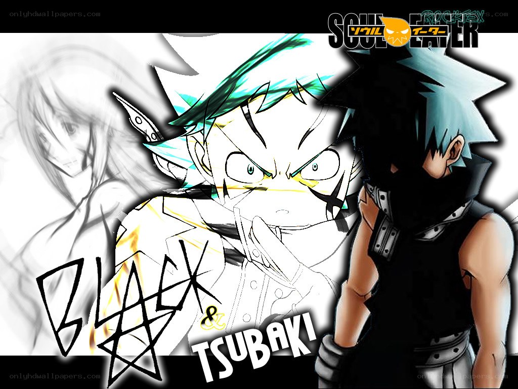Black and Tsubaki from Soul Eater