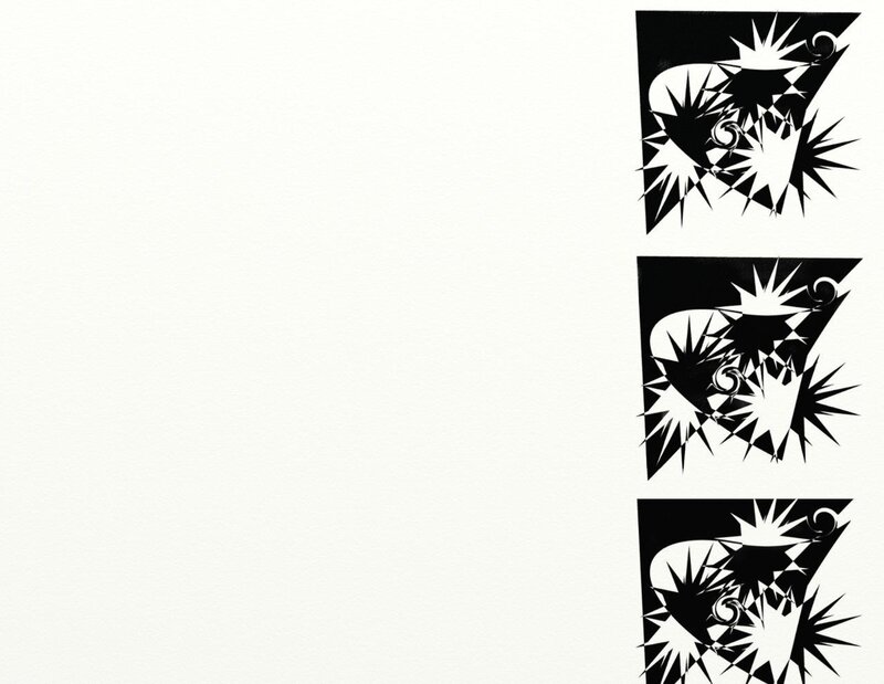 black and white abstract art