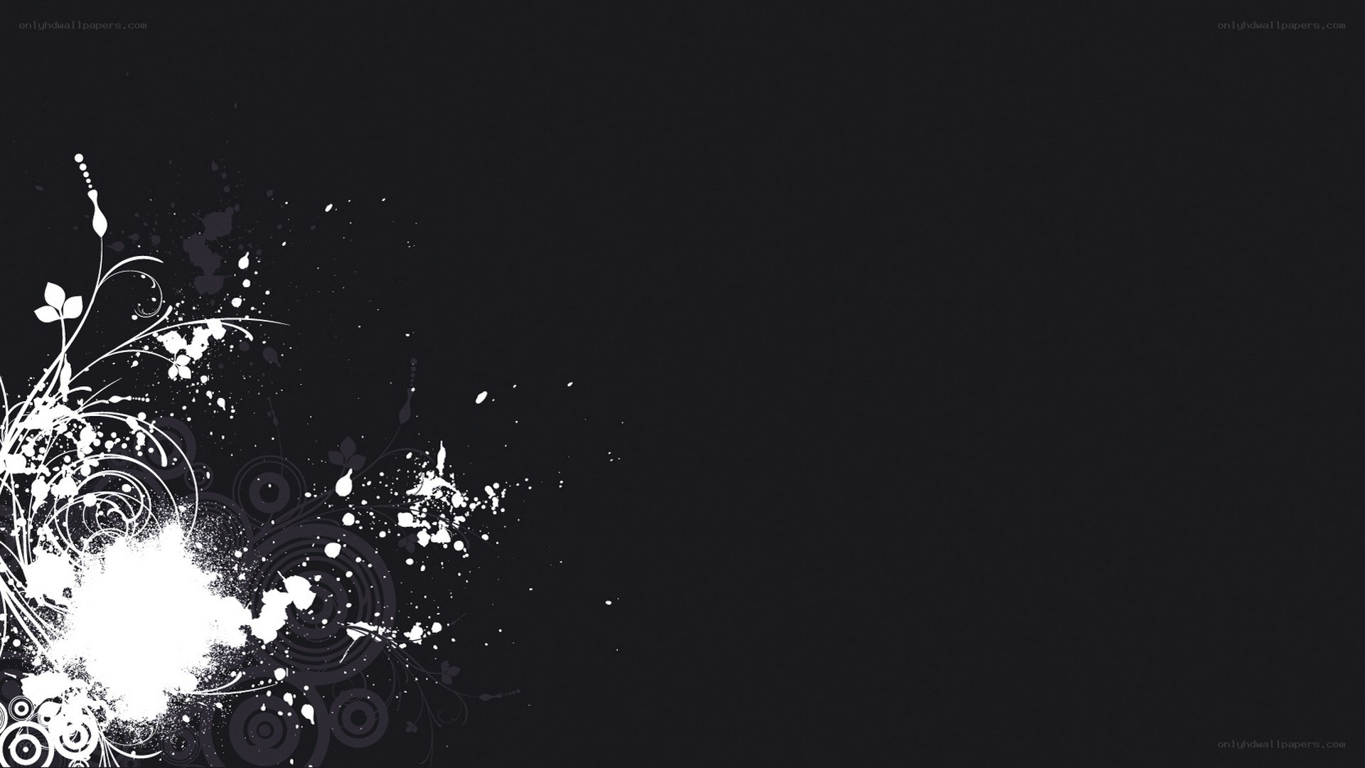 black and white abstract design