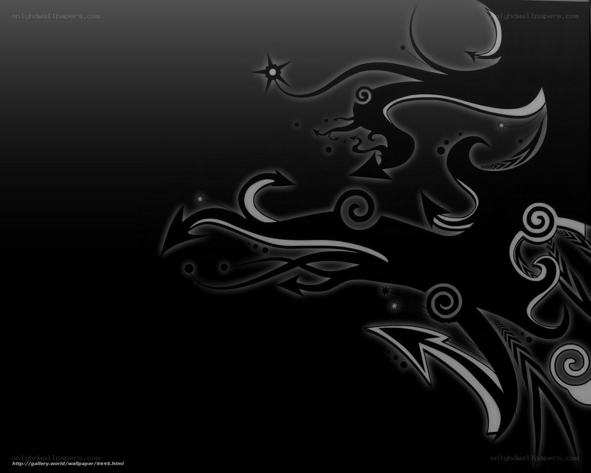 black and white abstract design