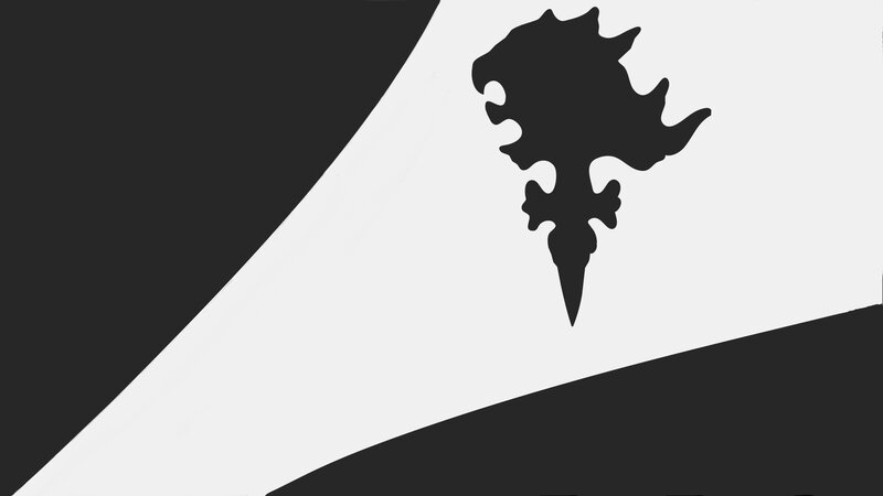 black and white abstract logo