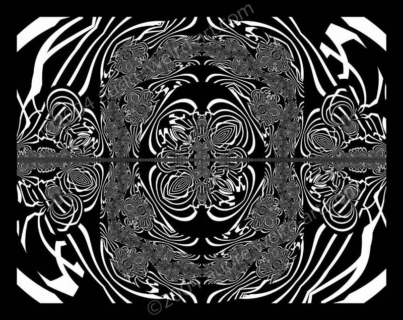 Black and white abstract pattern