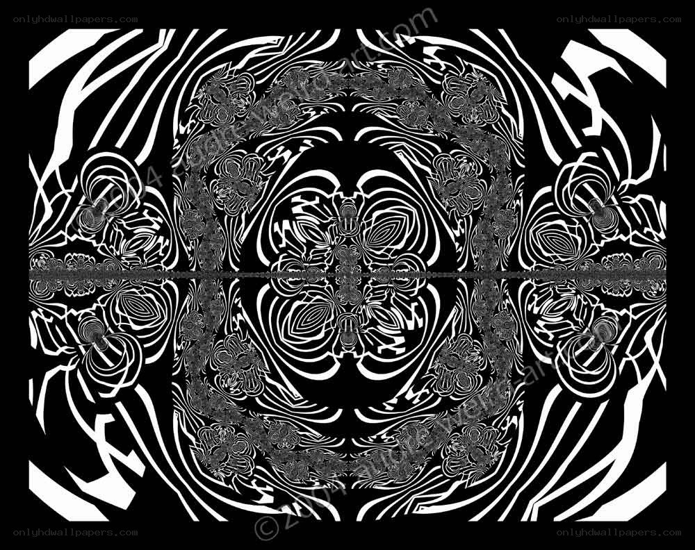 Black and white abstract pattern