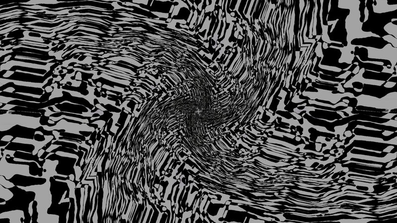 Black and White Abstract Pattern — Hypnotic, Lines