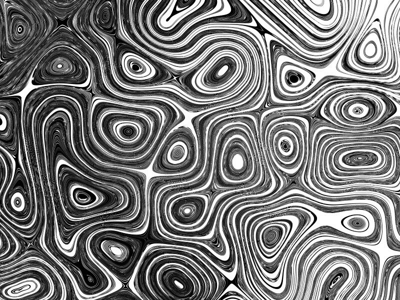 Black and White Abstract Pattern — Hypnotic