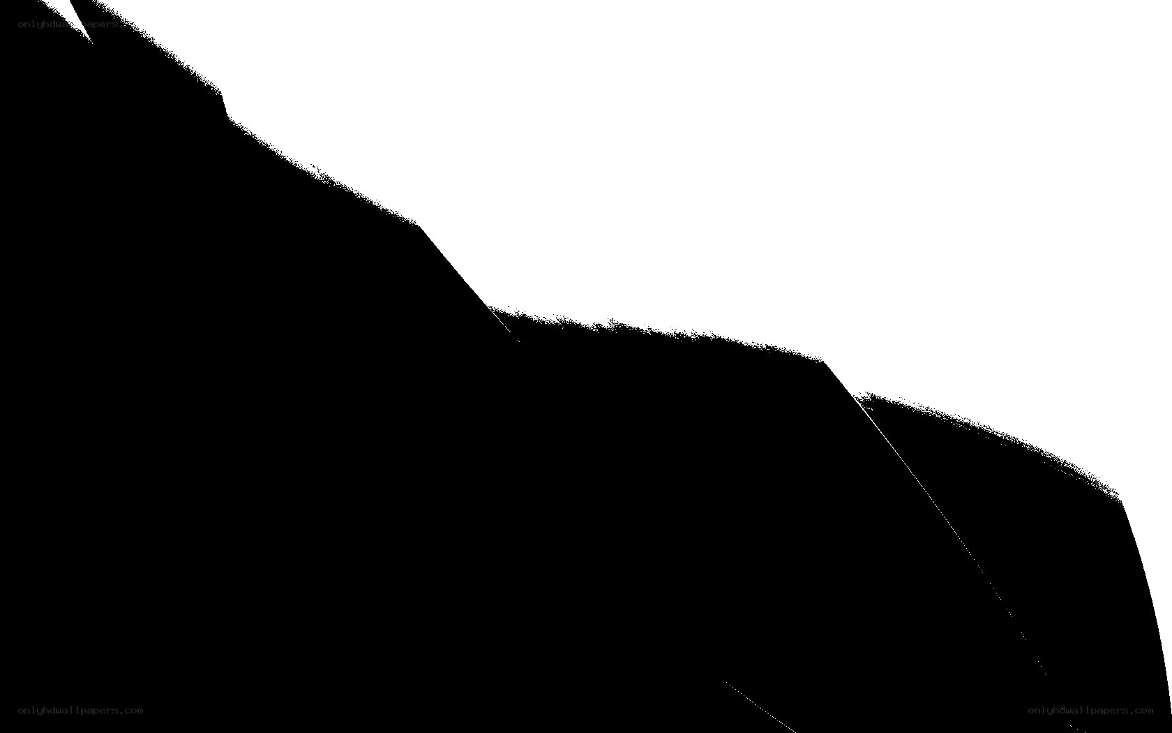black and white abstract shape