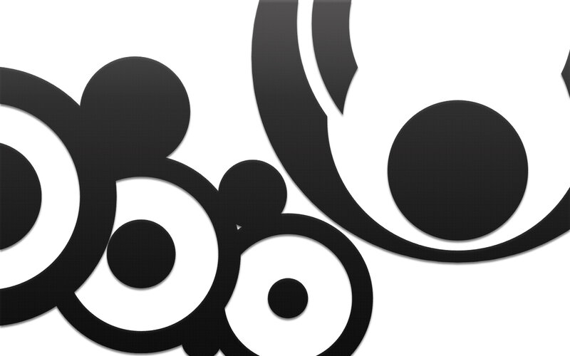 Black and White Abstract Shapes