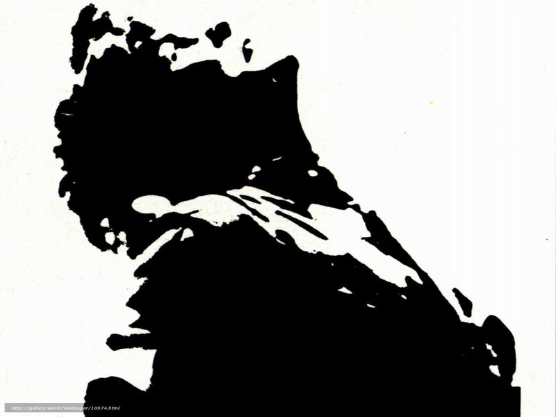 black and white abstract silhouette