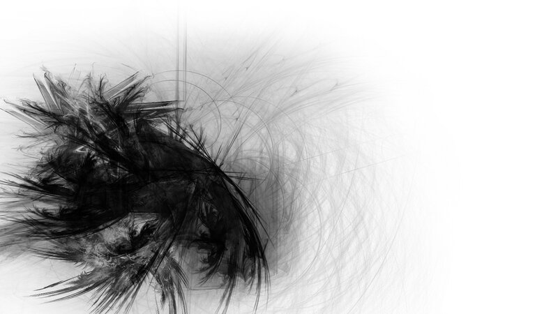 Black and White Abstract Swirl