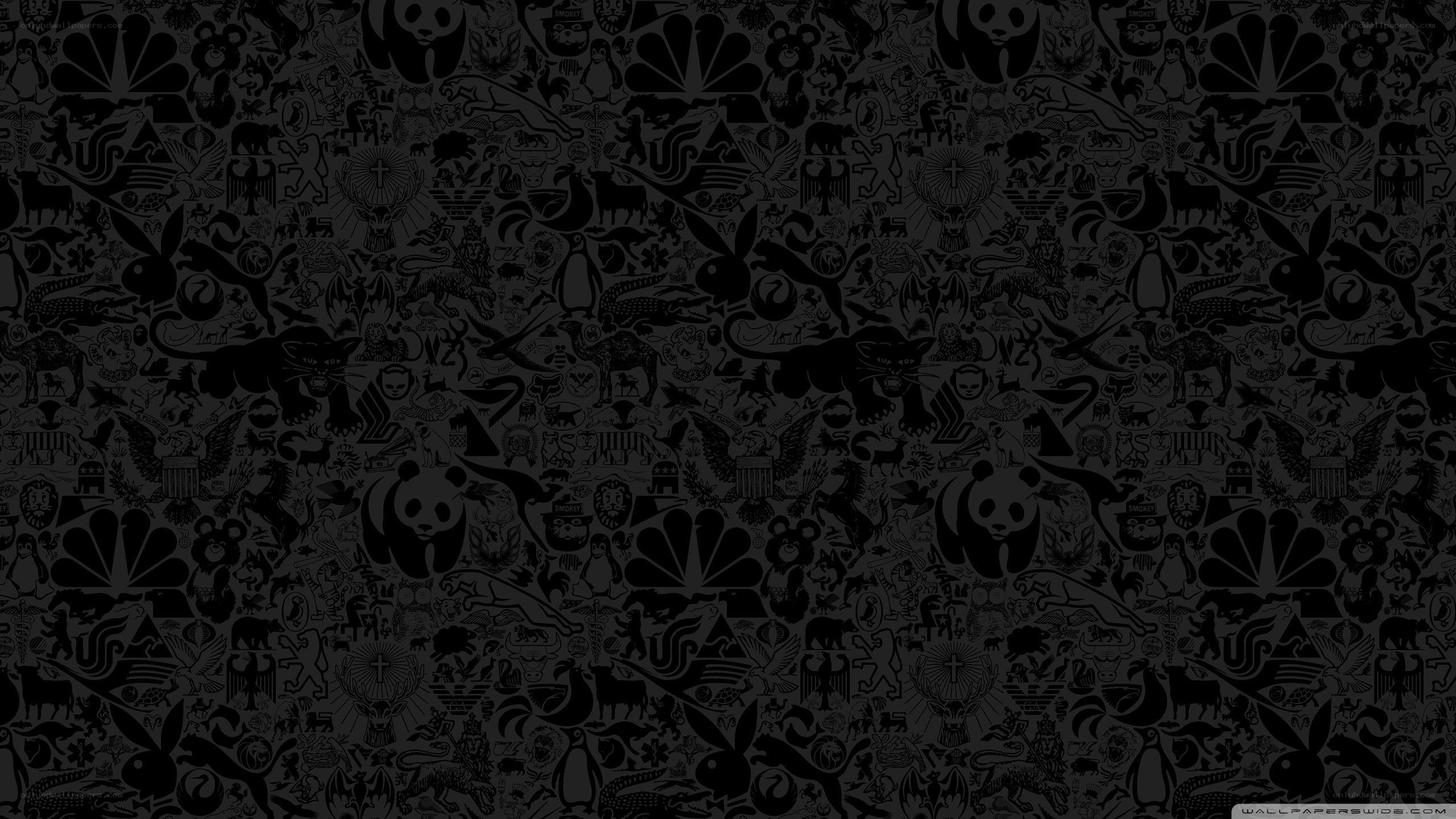 black and white animal pattern