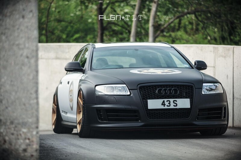 Black and White Audi Car — Dramatic