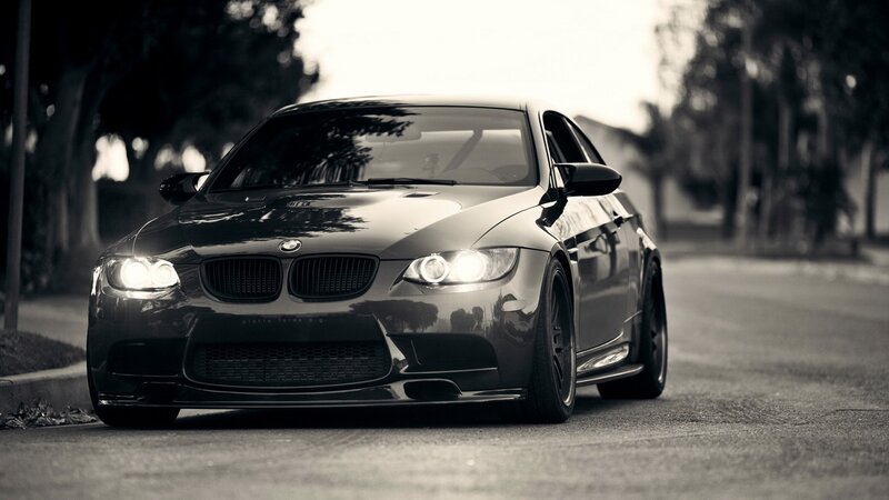 black and white bmw m3