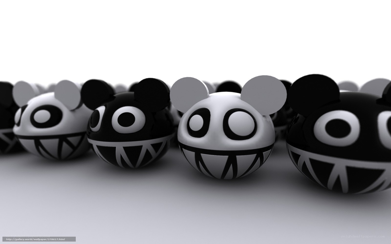 black and white cartoon characters