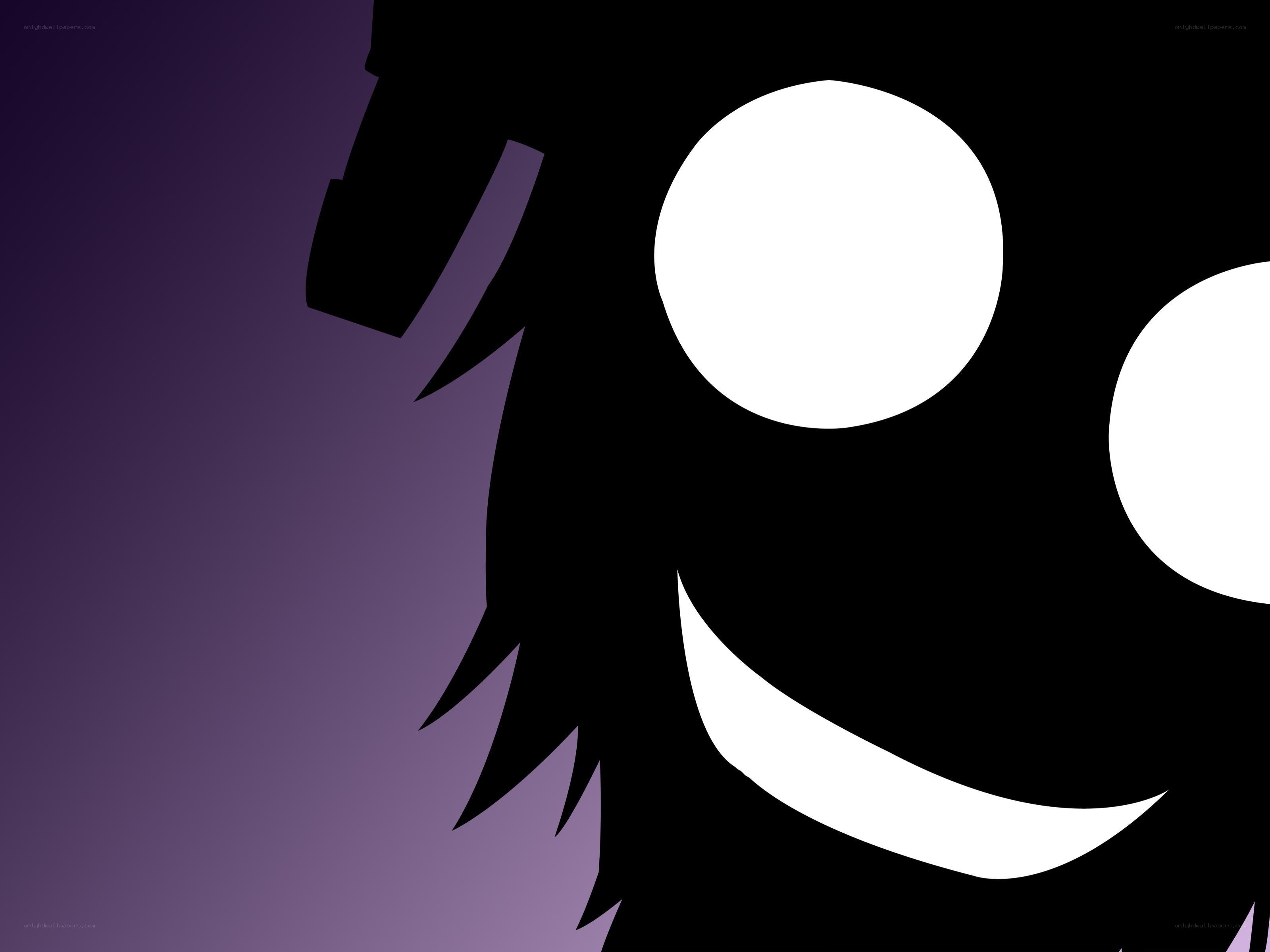 black and white cartoon face