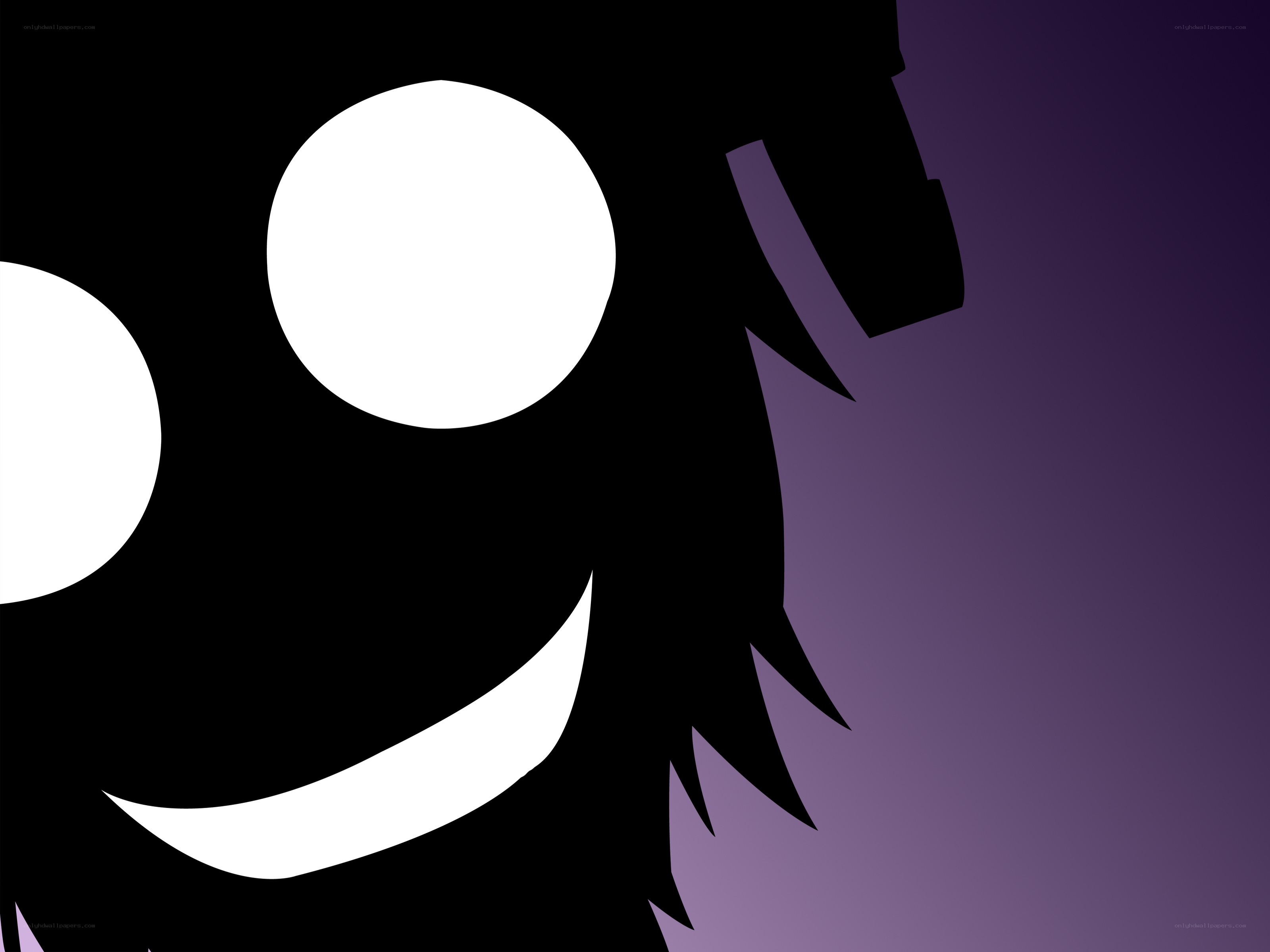 black and white cartoon face