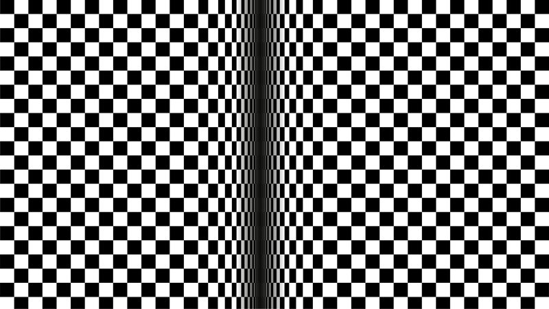 Black and White Checkerboard — Neutral, Abstract, Optical Illusion