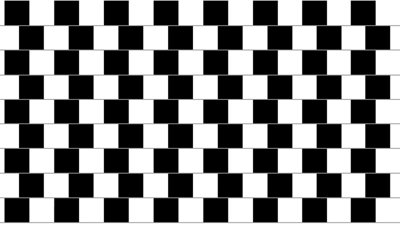 black and white checkerboard pattern